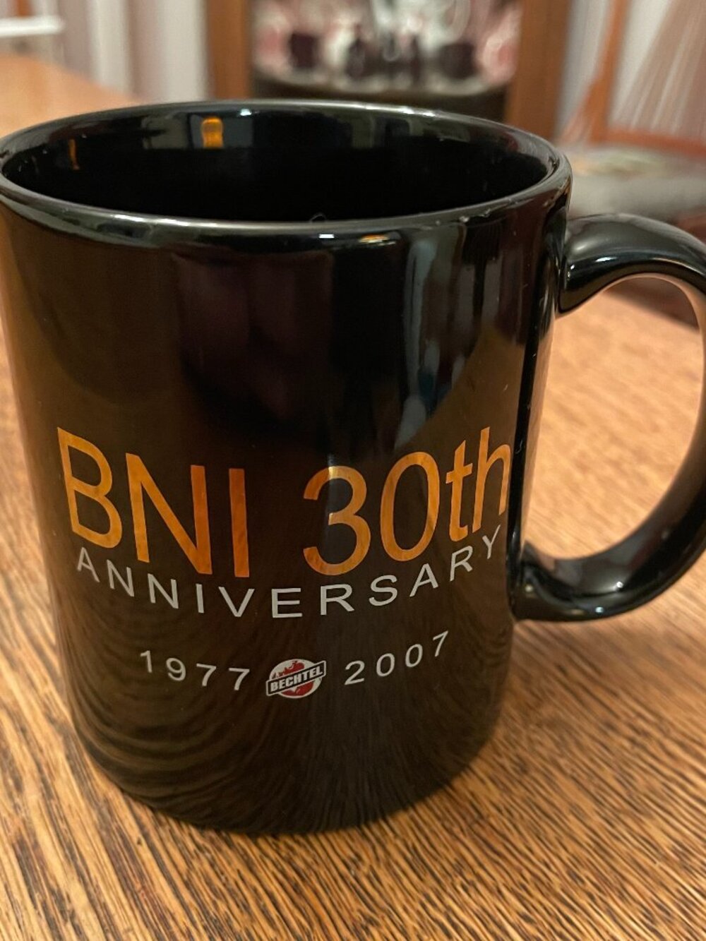 BNI Bechtel 30th Anniversary 1977-2007 Commemorative Coffee Cup M Ware 11 oz.*